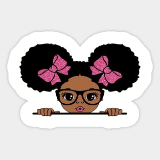 Peekaboo black girl Sticker